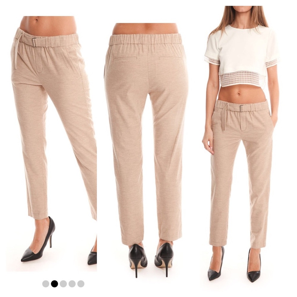 Vince Belted Trouser Size Small Tan